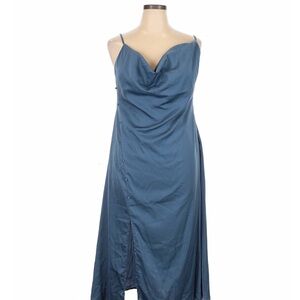 Cider Elegant Blue Sleeveless Dress